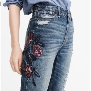 Abercrombie jeans with floral print